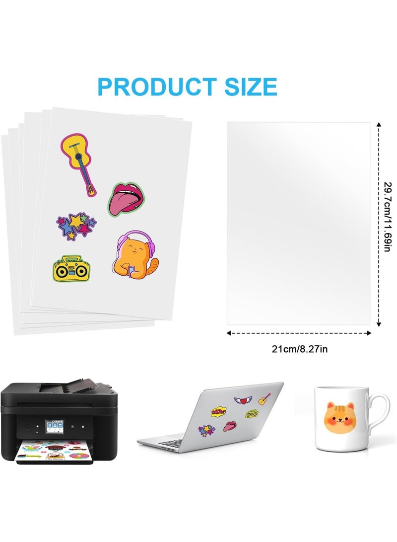 20-Sheet Clear Glossy Self-Adhesive Label - Image 2